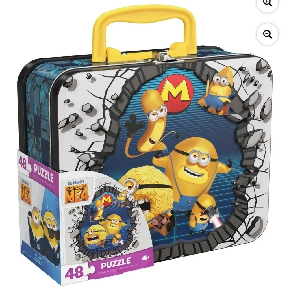 Despicable Me Minions 48-Piece Puzzle in Tin with Handle, for Families and Kids